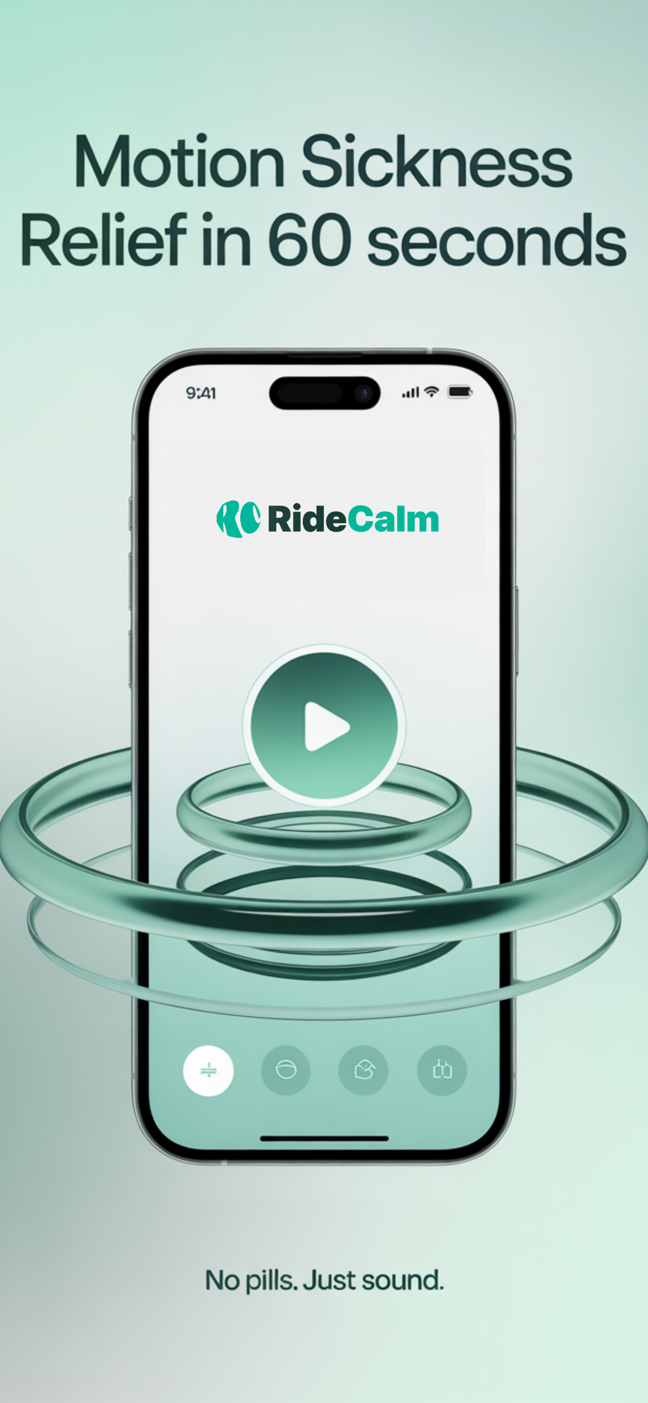 RideCalm app screenshot